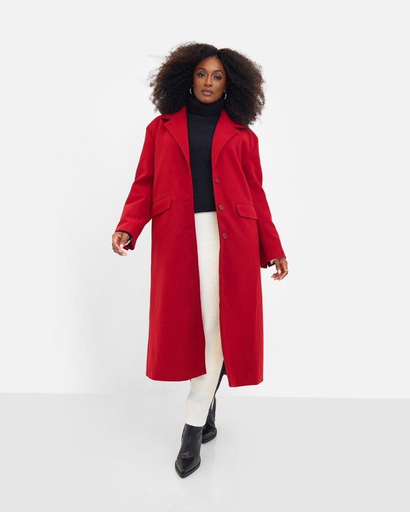 Mauve wool coat outlet